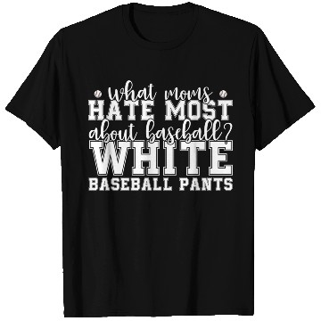 Discover Sports Baseball Softball Moms Against White T Shirts