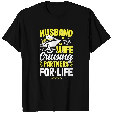 Discover Husband Wife Cruising Partners Life cruise T Shirts