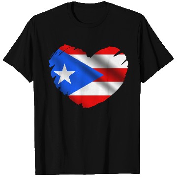 Discover Puerto Rico Flag On Shape Of He Puerto Ricans T Shirts