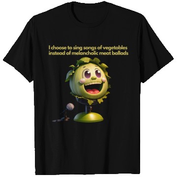 Discover I prefer to sing songs of vegetables.Vegan Fashion T Shirts