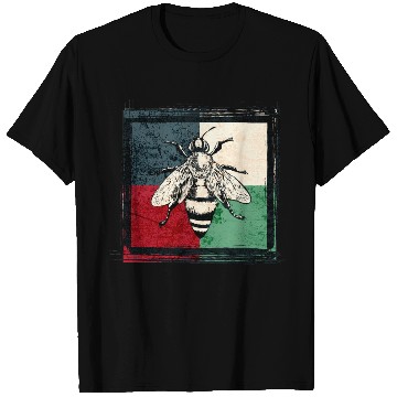 Discover Vintage Bee Insect Colorful Illustration T Shirts