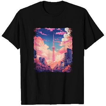 Discover Vaporwave Aesthetic Tokyo Skytree Japanese Sight T Shirts