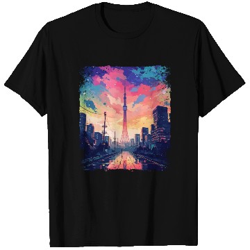 Discover Vaporwave Japanese Aesthetic Skytree Tokyo Sight T Shirts