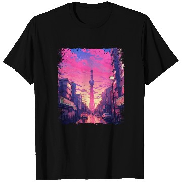 Discover Skytree Tokyo Vaporwave Aesthetic Japanese Sight T Shirts