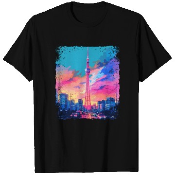 Discover Aesthetic Japanese Skytree Tokyo Vaporwave Sight T Shirts