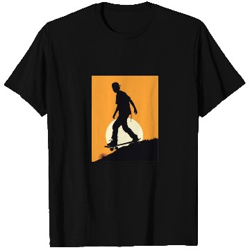 Discover Skateboarding Skateboarder Skater Silhouette T Shirts