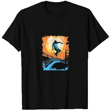 Discover Skateboarding Skateboarder Tricks on Ramps T Shirts