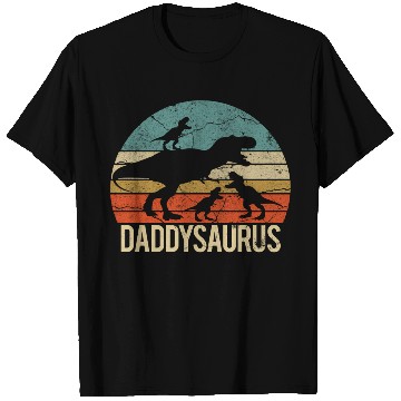 Discover Daddy Dinosaur Daddysaurus 3 Three T Shirts