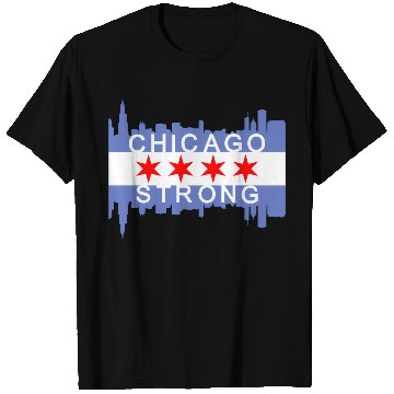 Discover Chicago Strong Chitown City yline Flag T Shirts