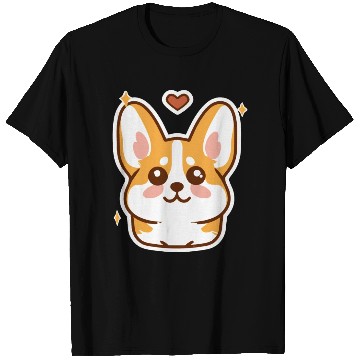 Discover Kawaii Corgi Dog Lover Puppy Retro T Shirts