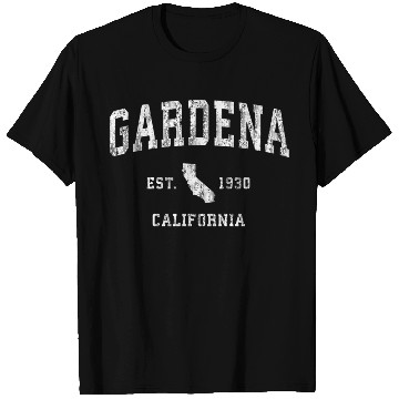 Discover Gardena California Ca Athletic Sports T Shirts