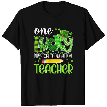 Discover One Lucky Physical Education Teacher Pencil St T Shirts