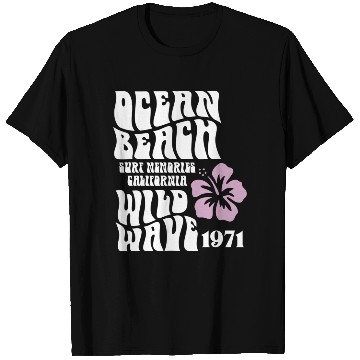 Discover Ocean Beach Wild Wave Surf Memories California Sie T Shirts