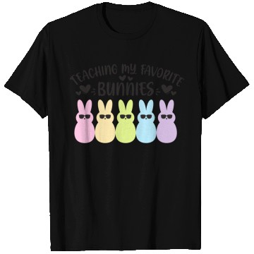 Discover Teaching Favorite Bunnies Teacher Easter T Shirts