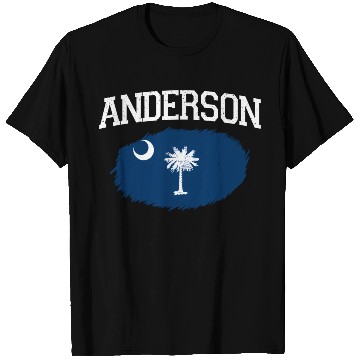 Discover Anderson Sc South Carolina Flag Usa Sports T Shirts