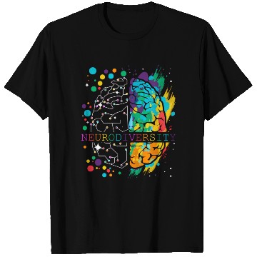 Discover Embrace Neurodiversity Brain Autism T Shirts