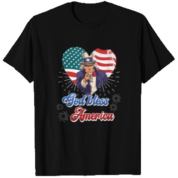 Discover God Bless America Independence Day 4th July USA T Shirts