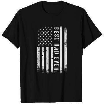Discover Father's day Best dad ever with US american flag T Shirts