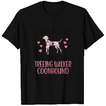 Discover Who Loves Her Treeing Walker hound T Shirts