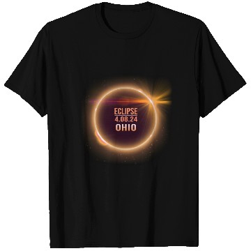 Discover Ohio Total Solar Eclipse 04082024 Totality Phases T Shirts