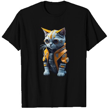 Discover Cyberpunk Cat T Shirts