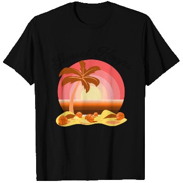Discover Basketball Gift: Sunset Hoops T Shirts