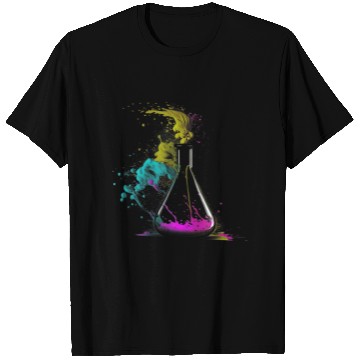 Discover Chemist splash art tube retro chemistry laboratory T Shirts