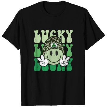 Discover St Patric Day Lucky Shamrock Smile Face T Shirts
