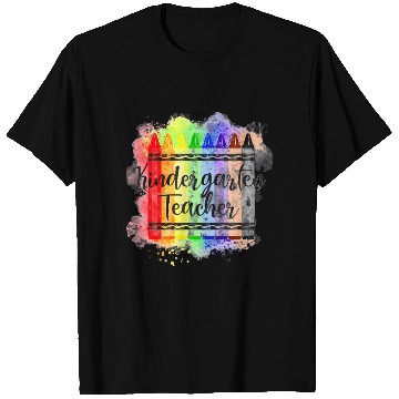Discover Funny Kindergarten Teacher Crayon Back To School T Shirts