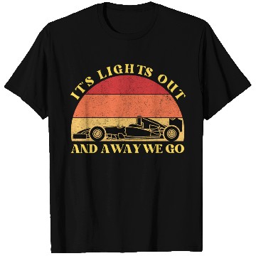 Discover Its Lights Out And Away We Go Retro Sunset Formula T Shirts