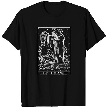 Discover The Hermit Tarot Card Gothic Halloween Grim T Shirts