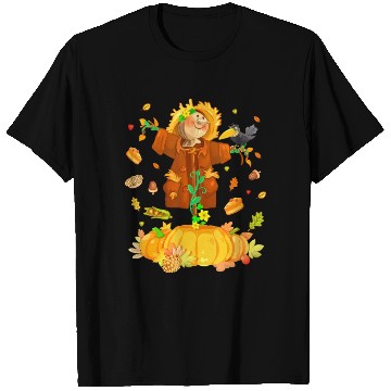 Discover Scarecrow Pumpkin Garden Hello Thanksgiving T Shirts