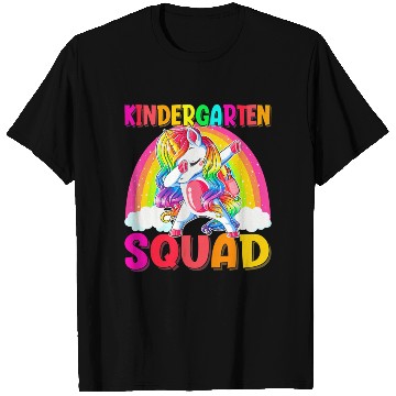 Discover Back To School Unicorn Dabbing Kindergarten Girl T Shirts