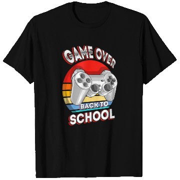 Discover Funny Game Over Teacher Student Controller Back T Shirts