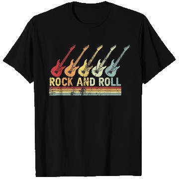 Discover Vintage Retro Rock And Roll Guitar Music T Shirts