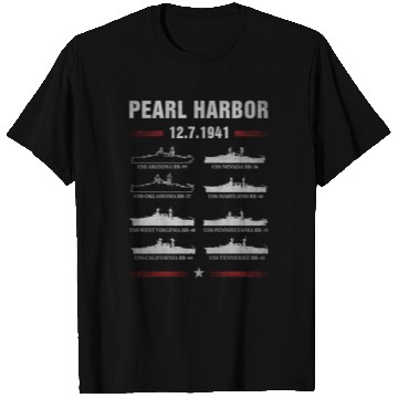 Discover Pearl Harbor Battleship Memorial Day December 7Th T Shirts