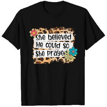 Discover Leopard She Believed He Could So She Prayed T Shirts