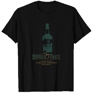 Discover Buffalo Bourbon Whiey Bottle Gold And Green Logo T Shirts