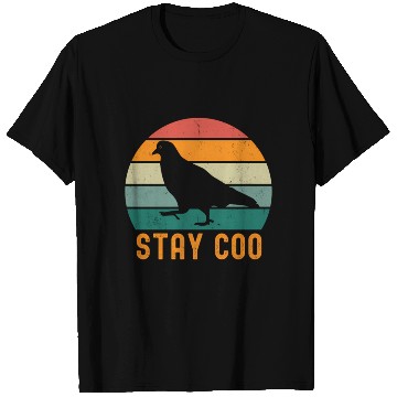 Discover Stay Coo Pigeon T Shirts Vintage Retro Bird
