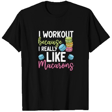 Discover Funny Macaron Workout Ice Cream Sandwich Macaron T Shirts