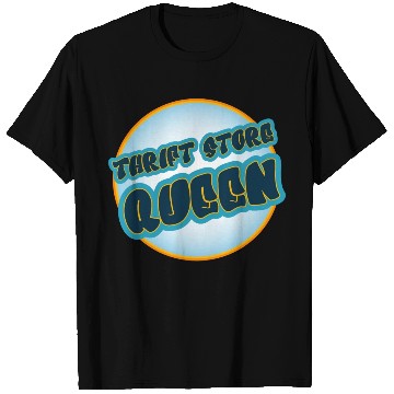 Discover Thrift Store Queen blue orange T Shirts