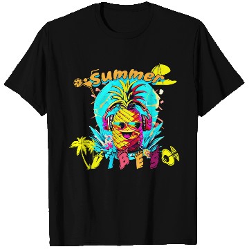 Discover Summer Vibes Pineapple Party T Shirts
