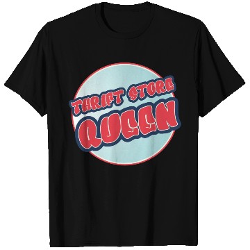 Discover Thrift Store Queen red blue T Shirts