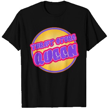 Discover Thrift Store Queen purple yellow T Shirts