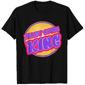 Discover Thrift Store King purple yellow T Shirts