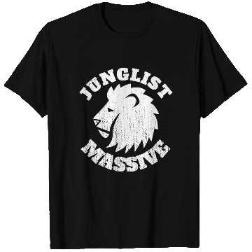 Discover Junglist Music DnB EDM Drum N Bass Lion T Shirts