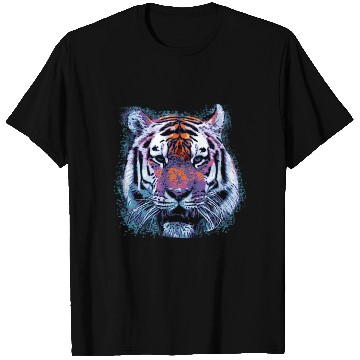 Discover Tiger Face Pop T Shirts