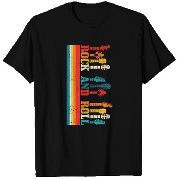 Discover Rock & Roll Guitar Player Guitarist Vintage Rock T Shirts