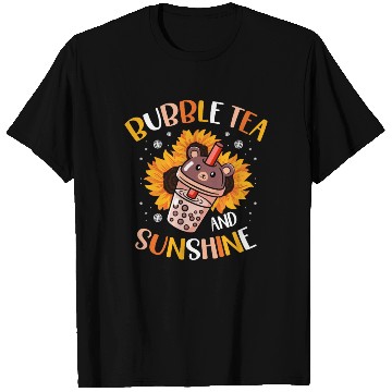 Discover Bubble Tea And Sunshine Boba Tea Drinker T Shirts