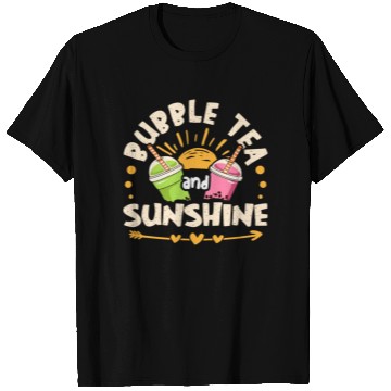 Discover Bubble Tea And Sunshine Boba Tea Drinker T Shirts